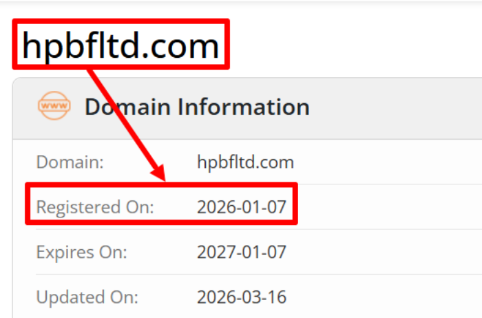 HPBF LTD возраст 