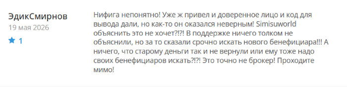 Мошеннический брокер Simisuworld (simisuworld.org) Отзывы и возврат денег! 10 Simisuworld отзывы