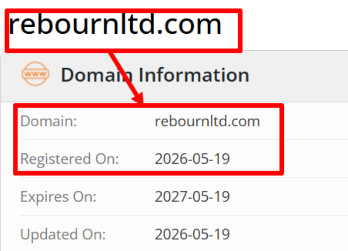 Мошеннический брокер REBOURN LTD (rebournltd.com) Отзывы и возврат денег! 6 REBOURN LTD возраст