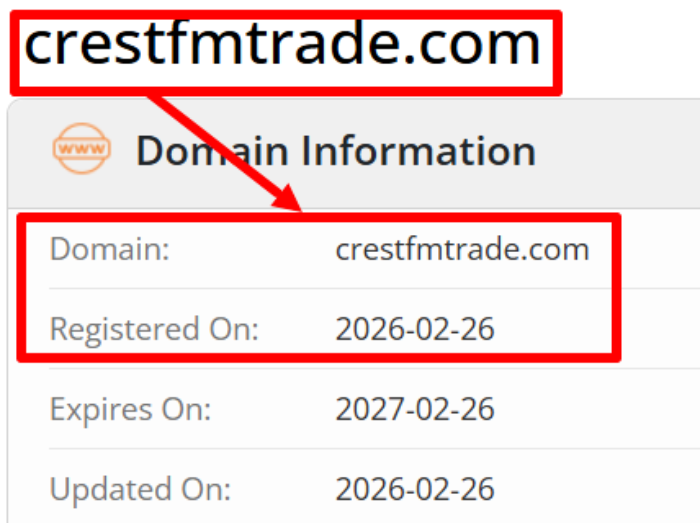 Мошеннический брокер CrestFm Trade (crestfmtrade.com) Отзывы и возврат денег! 6 CrestFm Trade возраст