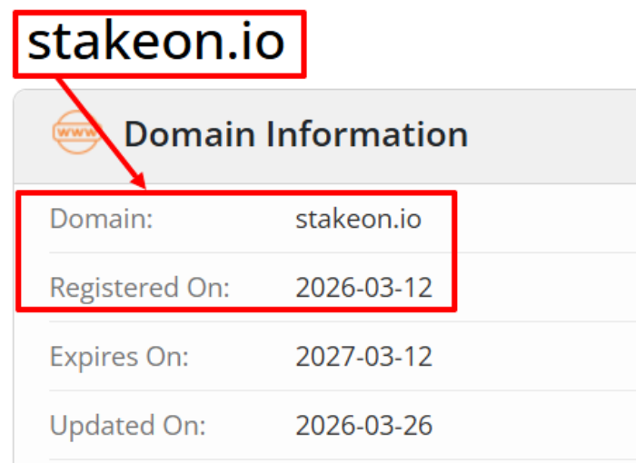 Мошеннический брокер Stakeon (stakeon.io) Отзывы и возврат денег! 6 Stakeon возраст