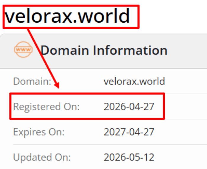 VELORAX возраст 