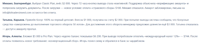 Bitradersinvest отзывы