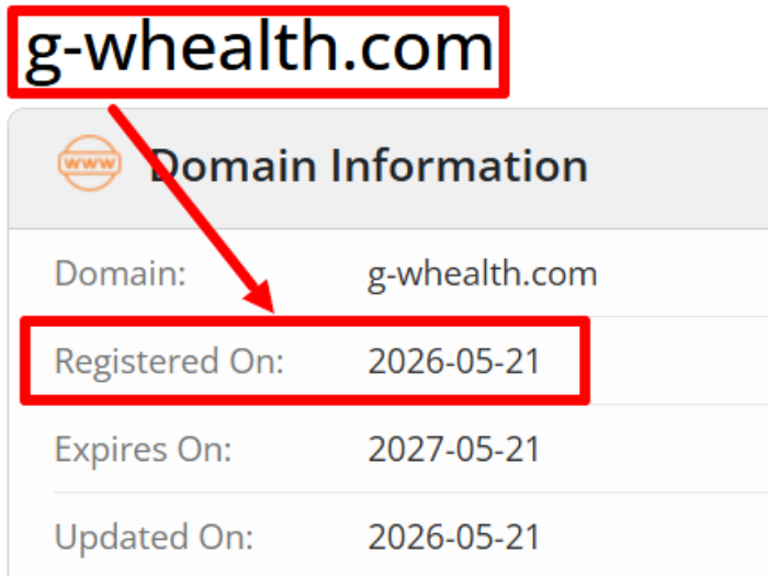 Мошеннический брокер G Whealth (g-whealth.com) Отзывы и возврат денег! 6 G Whealth возраст