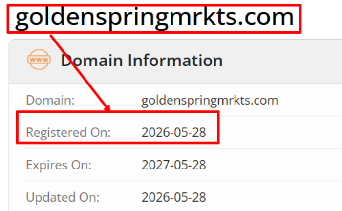 Goldenspring Markets возраст 