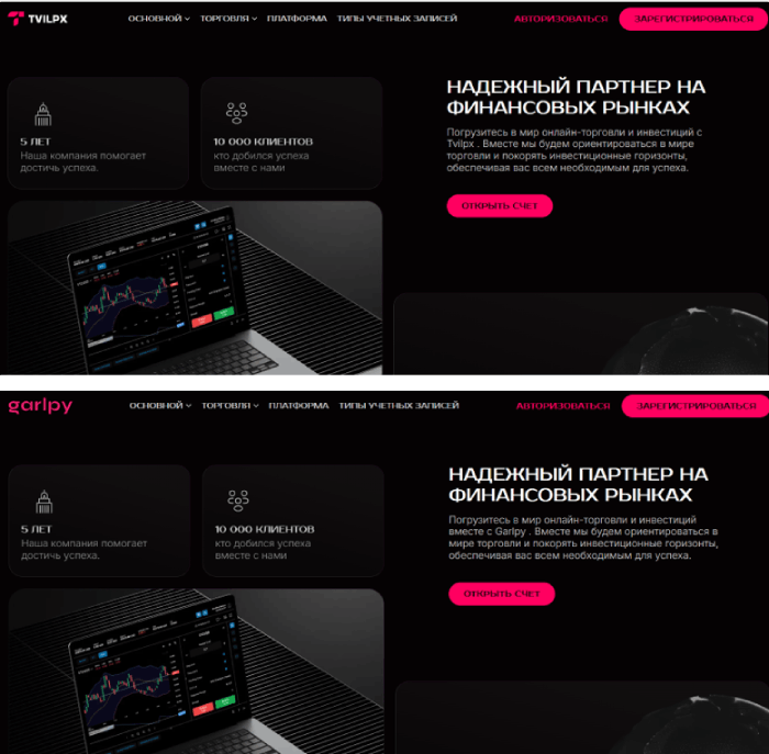 Мошеннический брокер Tvilpx (tvilpx.com) Отзывы и возврат денег! 9 Tvilpx копии