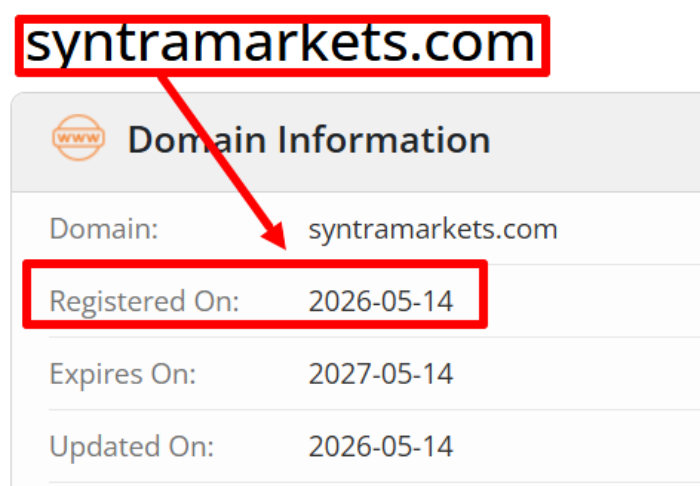 Мошеннический брокер SyntraMarkets (syntramarkets.com) Отзывы и возврат денег! 6 SyntraMarkets возраст