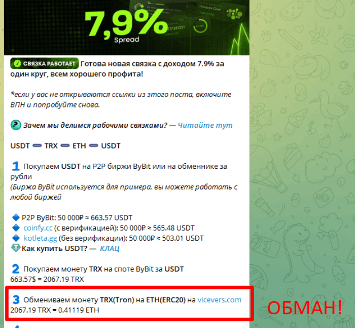Мошеннический обменник ViceVers (vicevers.com) Отзывы и возврат денег! 5 ViceVers обман