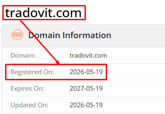 Мошеннический брокер Tradovit (tradovit.com) Отзывы и возврат денег! 6 Tradovit возраст