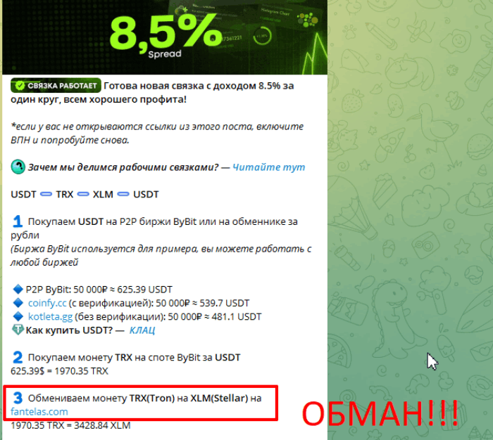 Fantelas обман