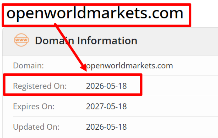 Мошеннический брокер Open World Markets (openworldmarkets.com) Отзывы и возврат денег! 6 Open World Markets возраст