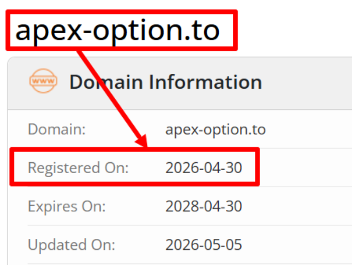 Мошеннический брокер ApexOption (apex-option.to) Отзывы и возврат денег! 6 ApexOption возраст