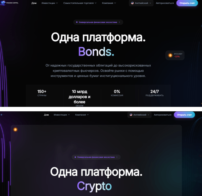 Мошеннический брокер Traced Capital (tracedcapital.com) Отзывы и возврат денег! 9 Traced Capital копии