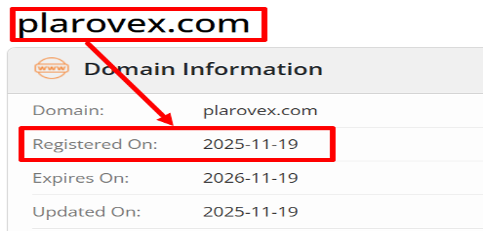 Мошеннический брокер Plarovex (plarovex.com) Отзывы и возврат денег! 6 Plarovex возраст