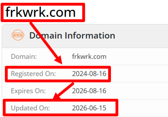 Мошеннический брокер Frkwrk (frkwrk.com) Отзывы и возврат денег! 7 Frkwrk возраст