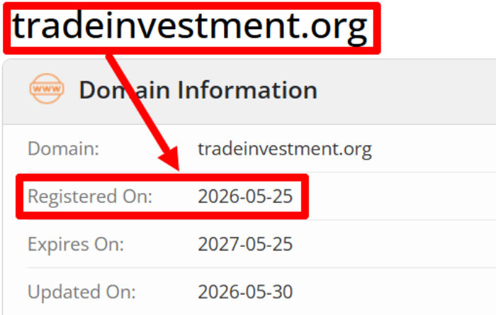 Мошеннический брокер Trade Investment (tradeinvestment.org) Отзывы и возврат денег! 6 Trade Investment возраст