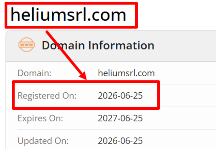 Мошеннический брокер Helium SRL (heliumsrl.com) Отзывы и возврат денег! 6 Helium SRL возраст