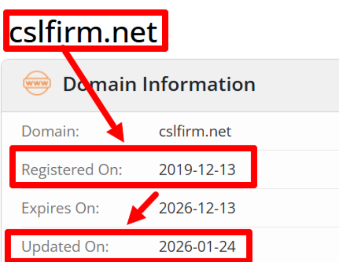 Мошеннический брокер Cslfirm (cslfirm.net) Отзывы и возврат денег! 6 Cslfirm возраст