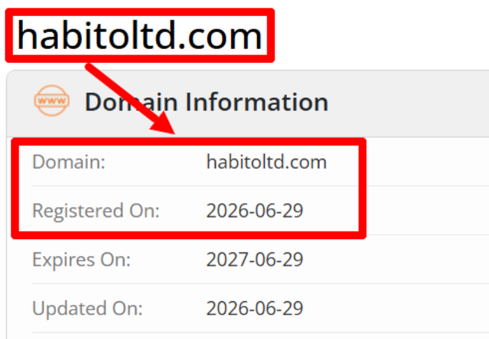 Мошеннический брокер Habito Ltd (habitoltd.com) Отзывы и возврат денег! 6 Habito Ltd возраст