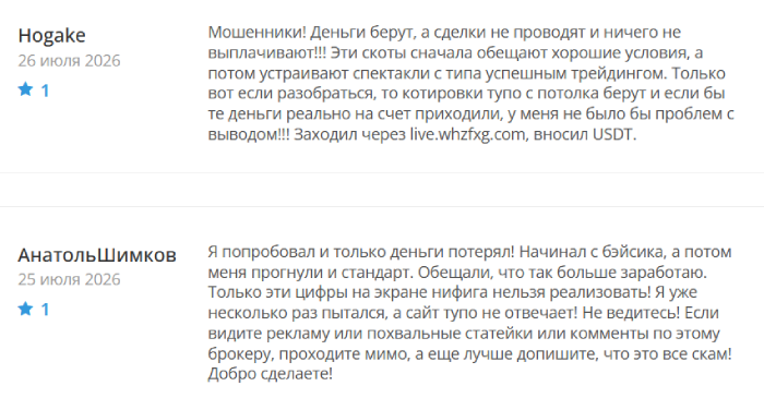 Мошеннический брокер Whzfxg (whzfxg.com) Отзывы и возврат денег! 8 Whzfxg отзывы