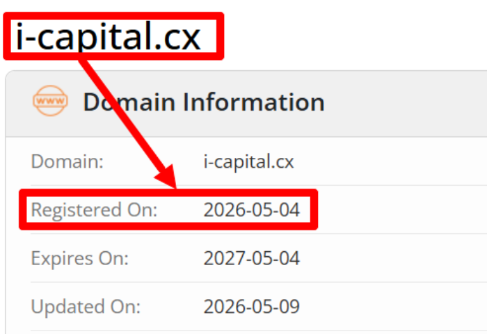 Мошеннический брокер ICapital (i-capital.cx) Отзывы и возврат денег! 7 ICapital возраст