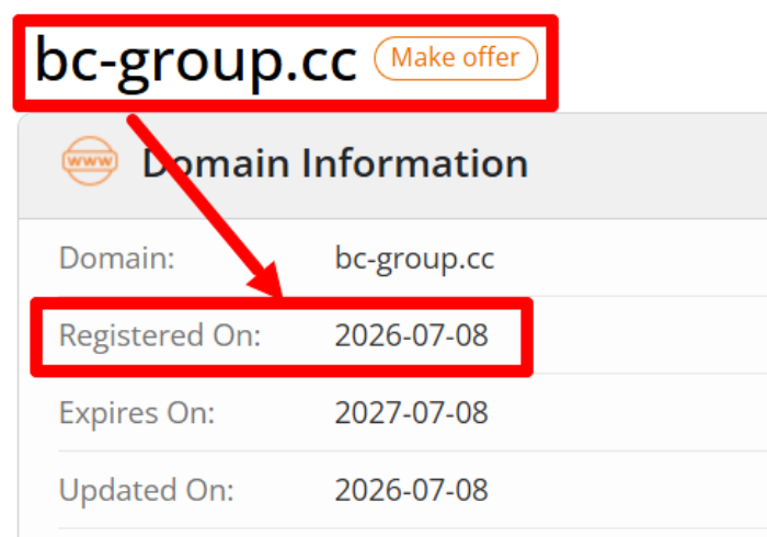 Мошеннический брокер Bc Group (bc-group.cc) Отзывы и возврат денег! 6 Bc Group возраст