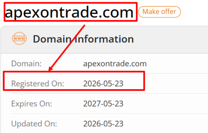 Мошеннический брокер ApexonTrade (apexontrade.com) Отзывы и возврат денег! 6 ApexonTrade возраст