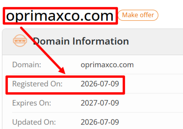 Мошеннический брокер Oprimaxco (oprimaxco.com) Отзывы и возврат денег! 6 Oprimaxco возраст