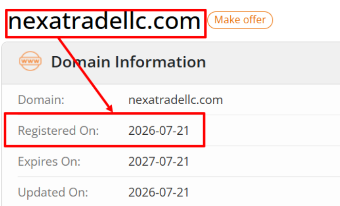 Мошеннический брокер NexaTrade (nexatradellc.com) Отзывы и возврат денег! 6 NexaTrade возраст