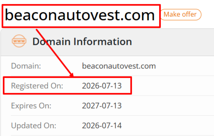 Мошеннический брокер Beacon Autovest (beaconautovest.com) Отзывы и возврат денег! 6 Beacon Autovest возраст