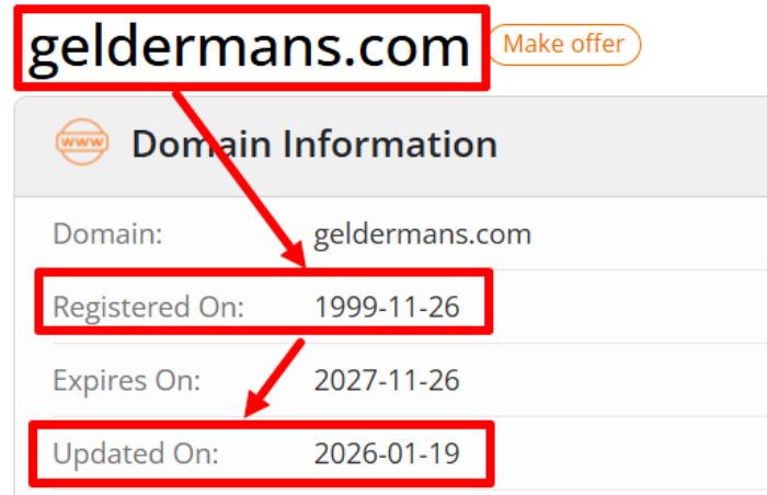Мошеннический брокер Geldermans (geldermans.com) Отзывы и возврат денег! 6 Geldermans возраст