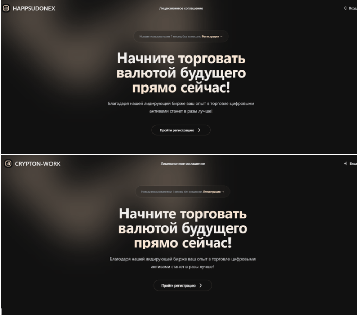 Мошеннический брокер HAPPSUDONEX (happsudonex.world) Отзывы и возврат денег! 9 HAPPSUDONEX копии