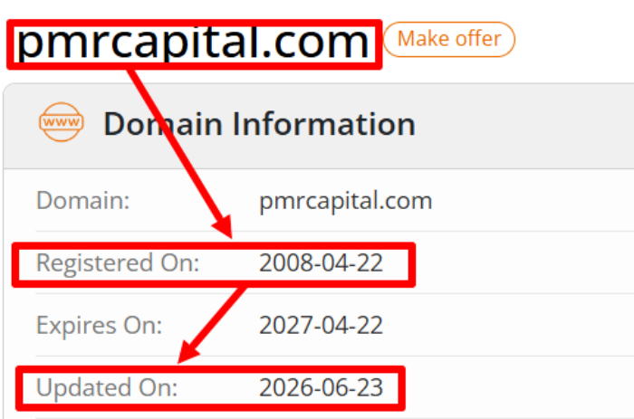 Мошеннический брокер PMR Capital (pmrcapital.com) Отзывы и возврат денег! 6 PMR Capital возраст