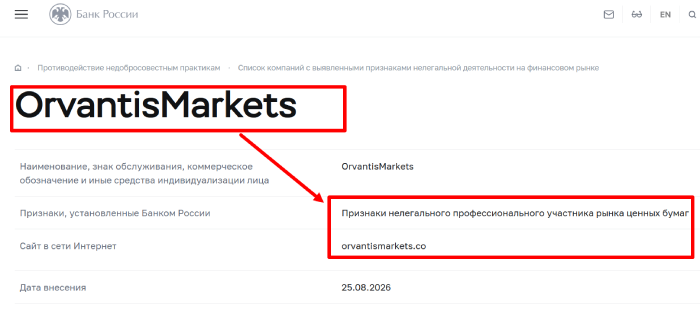 Мошеннический брокер OrvantisMarkets (orvantismarkets.co) Отзывы и возврат денег! 8 OrvantisMarkets отзывы