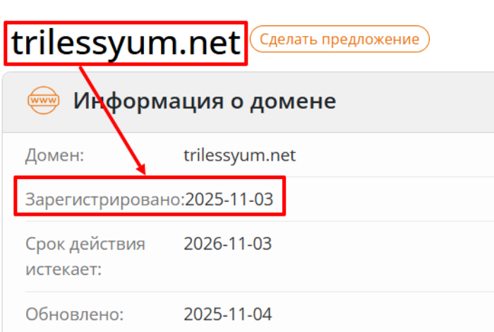 Мошеннический брокер Trilessyum (trilessyum.net) Отзывы и возврат денег! 6 Trilessyum возраст