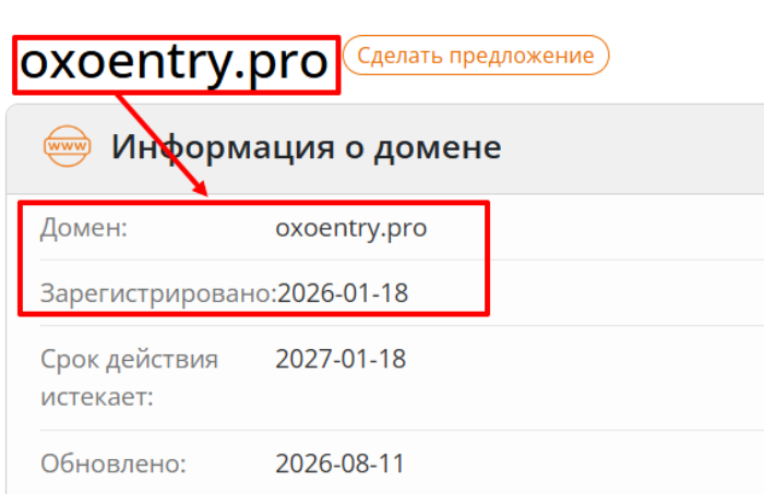 Мошеннический брокер Oxoentry (oxoentry.pro) Отзывы и возврат денег! 7 Oxoentry возраст