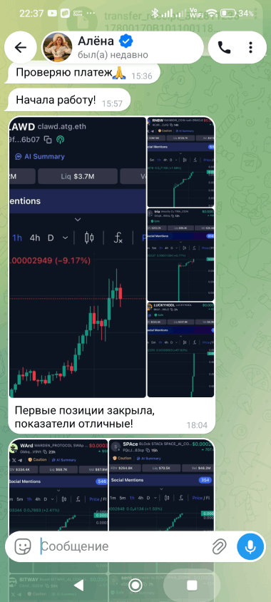 Мошенники! Канал в Телеграмме " Добрые дела" с Аленой 16 выманивают деньги