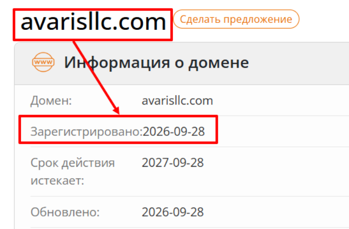 Мошеннический брокер AvarisLlc (avarisllc.com) отзывы и возврат денег! 6 AvarisLlc возраст